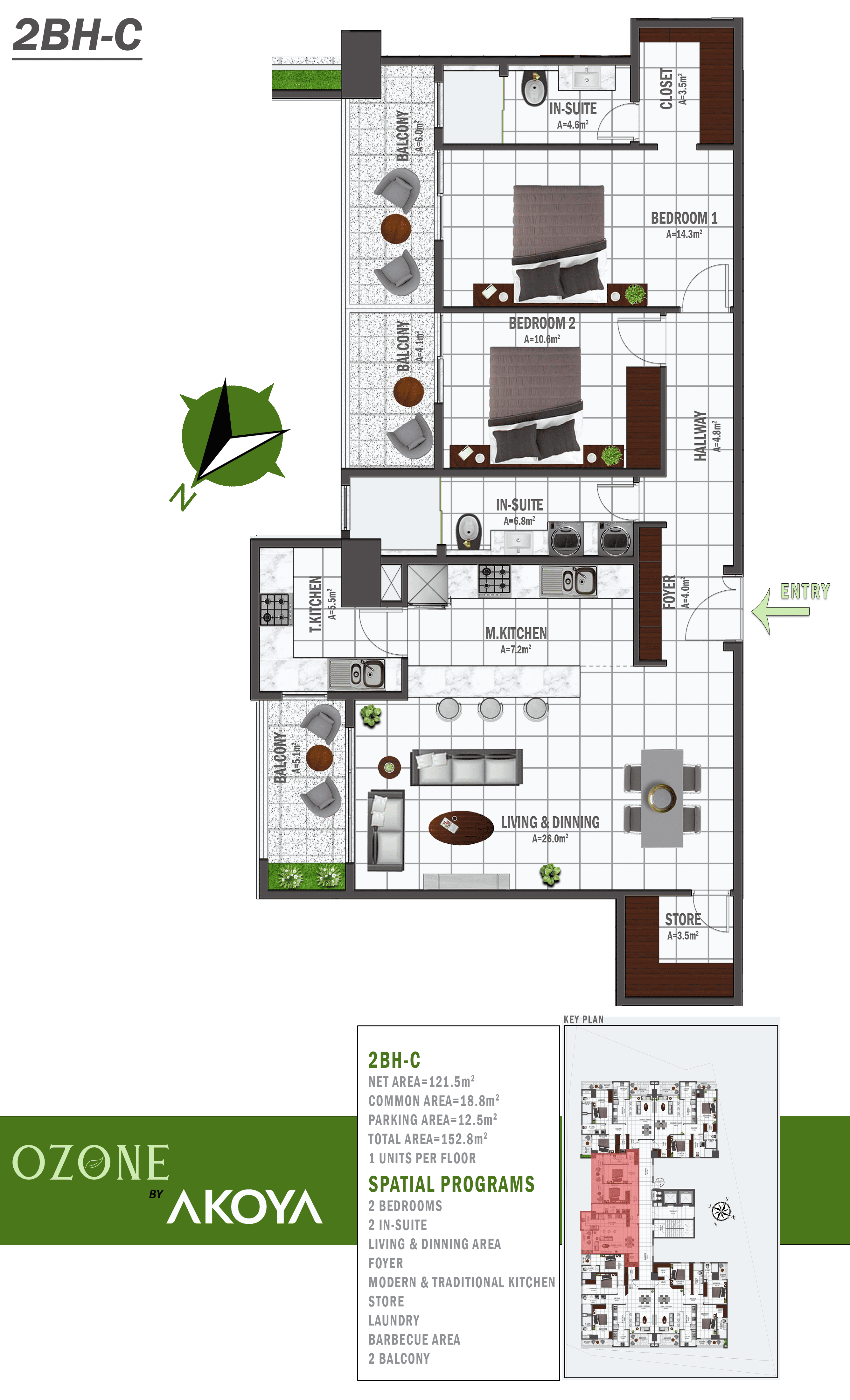 Two Bedroom A Apartment