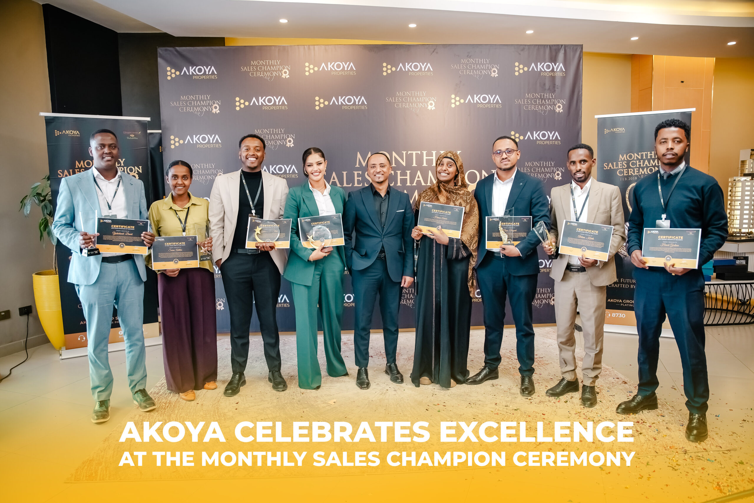 Akoya Celebrates Excellence at the Monthly Sales Champion Ceremony